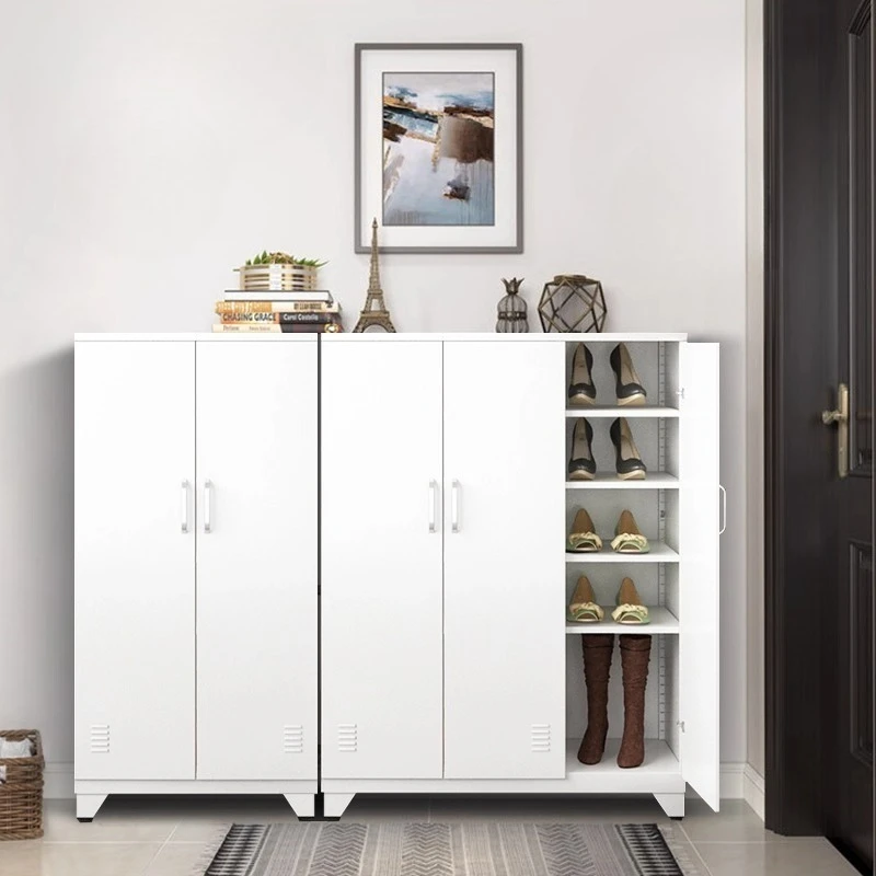 Premium Locked Shoe Cabinet, Outdoor Corridor Outside The Door , Steel Large-capacity Balcony Storage, Iron Shoe Rack
