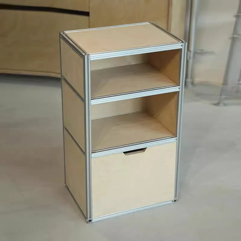 

Aluminum profile marine plate, dining side cabinet, drawer locker storage industrial bucket cabinet, bookcase, shelf.