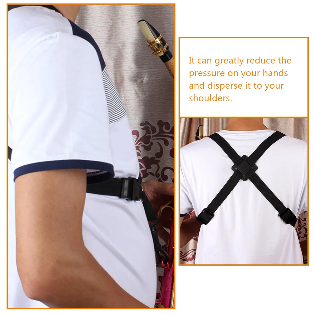

Saxophone Strap Adjustable Neck Tenor Instrument Accessories Padded for Alto Musical