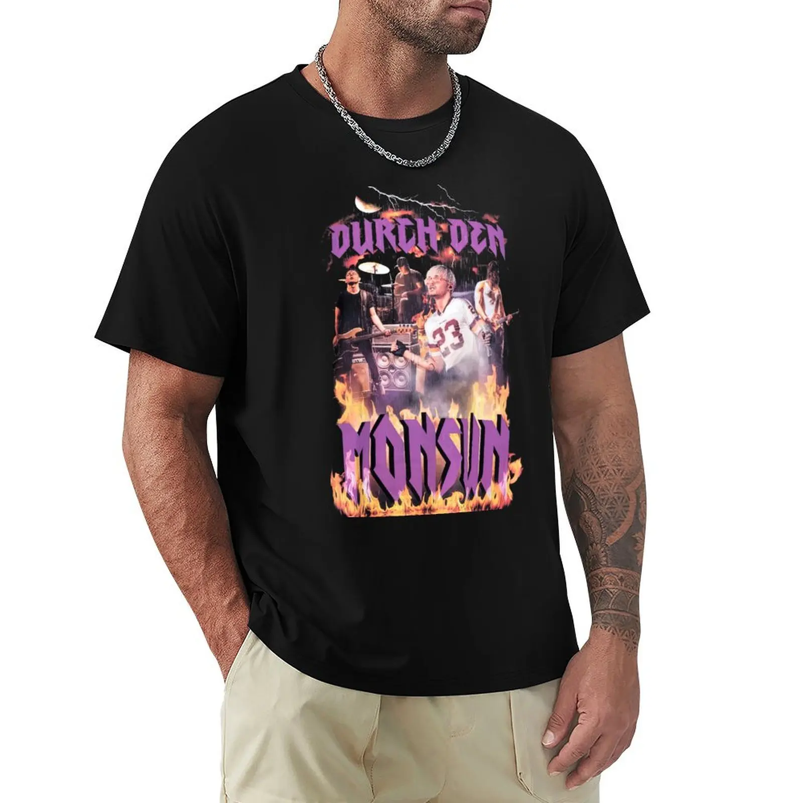 Tokio Hotel fire T-Shirt Functional Casual Short Sleeve Tee