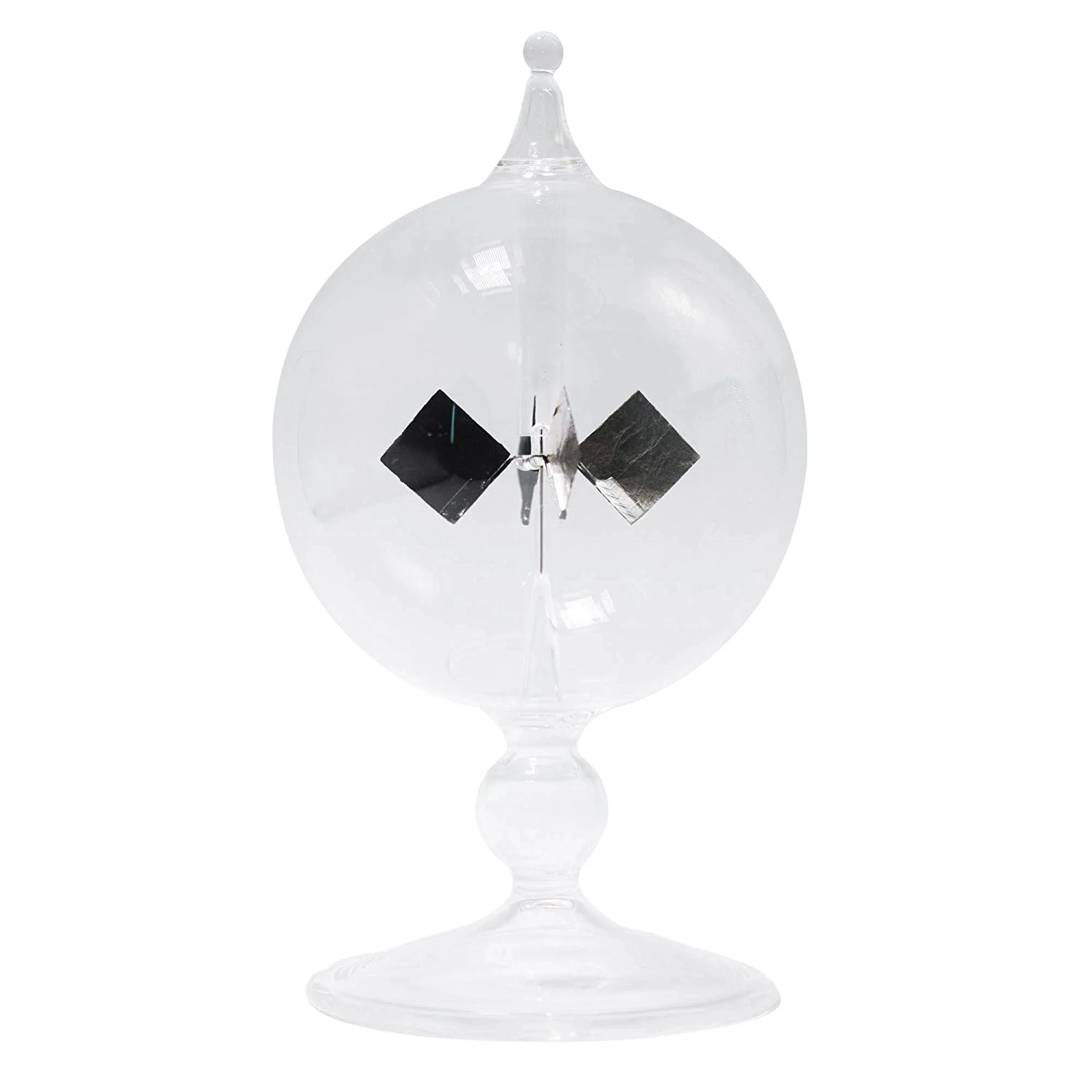Premium Clear Solar Power Radiometer Sun Light Energy Spinning Vanes Glass Radiometer Science Educational Light Mill