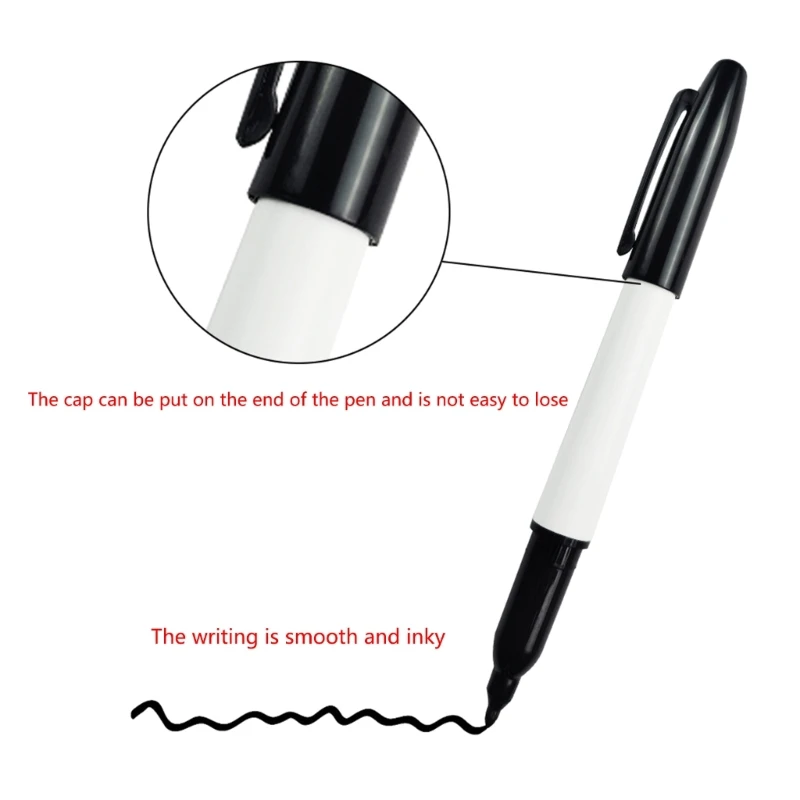 6Pcs Whiteboard Marker Pen Washable Writing Pen Vanishing Air Erasable Pen Disappearing Marker Pen Water-Based Pens