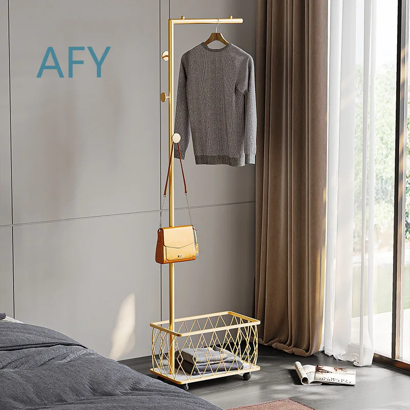 Postmodern Hanging Hanger for Floor-to-Ceiling Vertical Movable Coat Rack for Children's Room Living Room Bedroom Home Decor