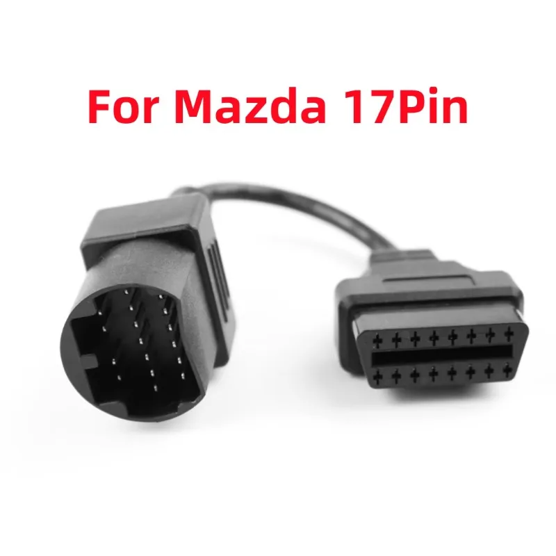 

For Mazda 17Pin to 16 PIN OBD2 Connect Cable for Ma-zda 17PIN Car Diagnostic Tool Cable for Ma-zda 17 PIN Diagnostic Connerctor