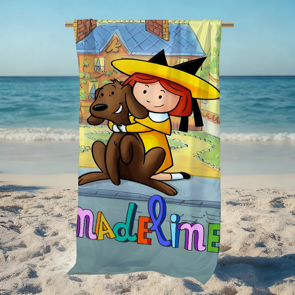 Cartoon M-Madeline CUTE Towel Beach L-Laser Quick Dry Soft Pool Towels Gift for Travel Gym Shower Camping sports