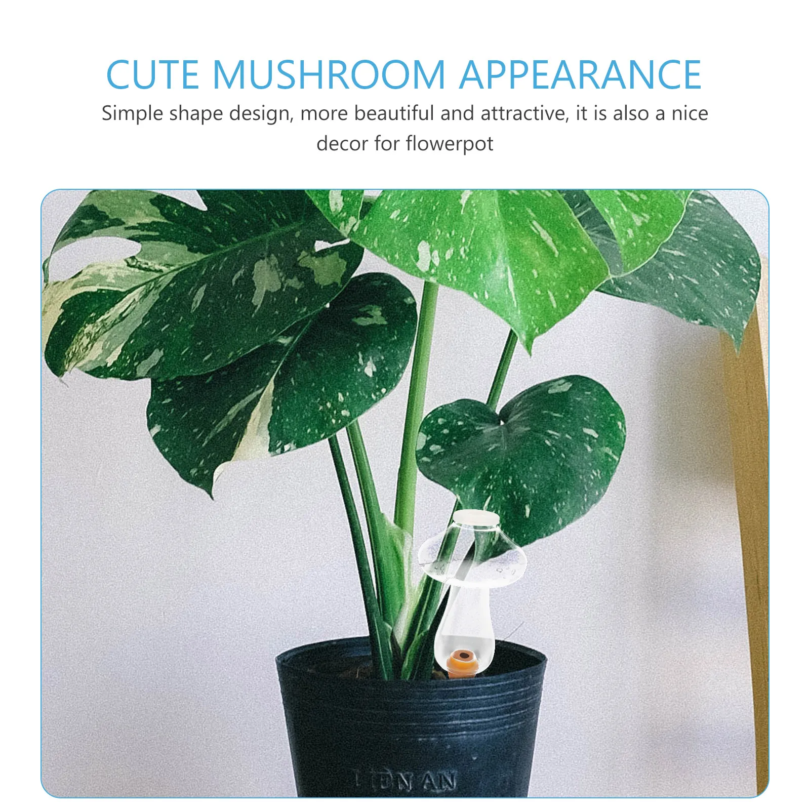 

Mushroom Automatic Watering Device Ball Shape Self Watering Bulb Durable Plastic Garden Irrigation Tool for Flowerpots