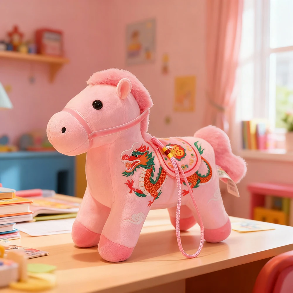 Year Of The-Horse Mascot-Pendant Plush Ponys Keychain Spring Festival Party Present Pendants Decor Mascots Doll For 2026