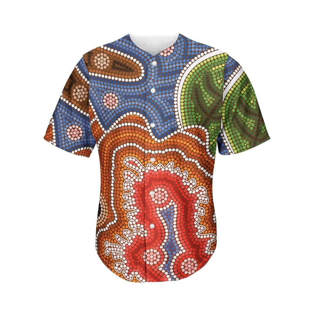 Newest 3Dprinted Aboriginal Pattern Newest Baseball Jersey Shirt Casual Streetwear Unique Unisex Funny Sport Streewear Style-1