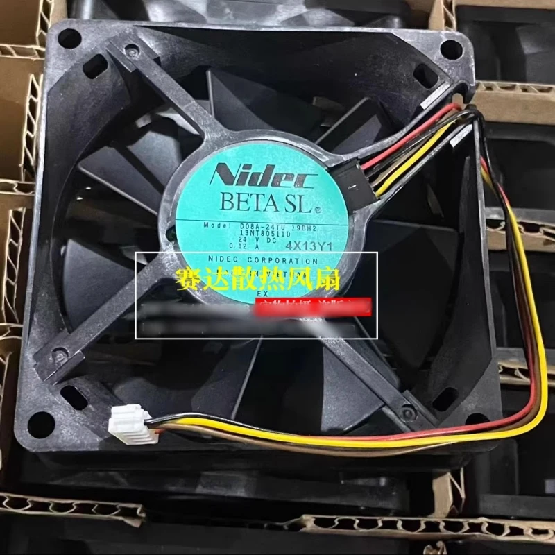 

Free shipping, brand new D08A-24TU 8025 24V 0.12A four wire inverter cooling fan