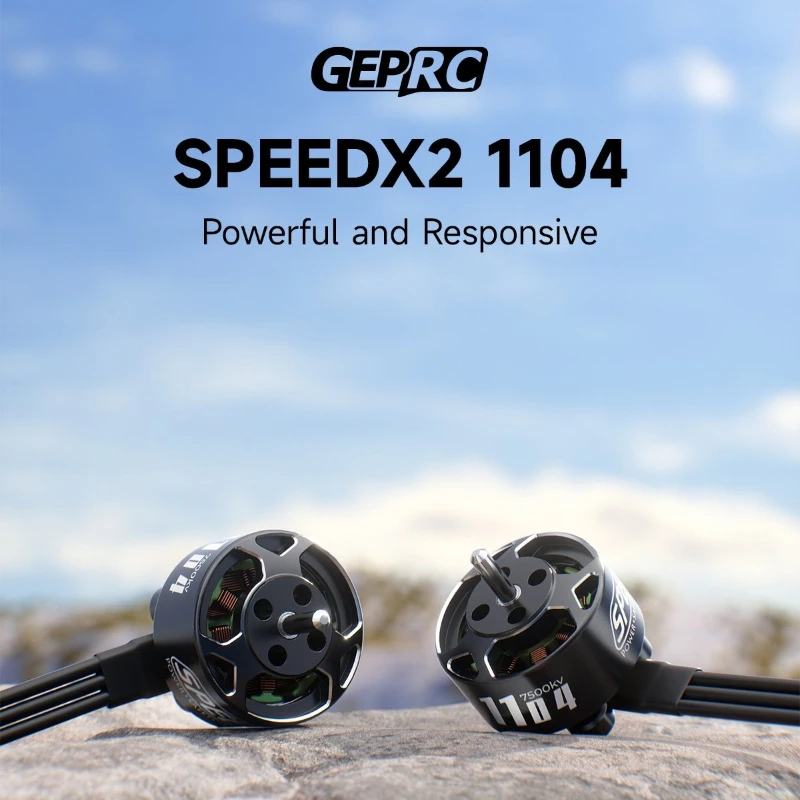 

4PCS GEPRC SPEEDX2 1104 Motor - 7500KV 3S LiPo for DarkStar22