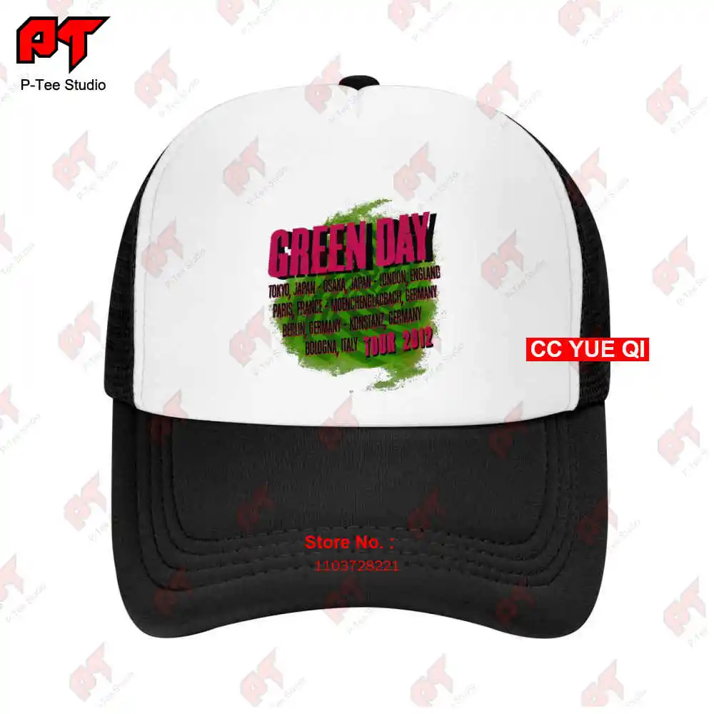 Green Day Uno Dos Tre Tour 2012 Dookie Nimrod Insomniac Baseball Caps Truck Cap MM34