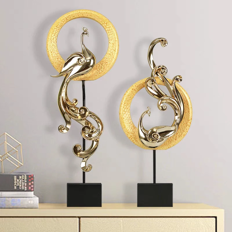 l*-Animal Phoenix Sculpture, Home Decor, Office Study Crafts Desktop Decoration, Home Artwork Statue, Creative Crafts