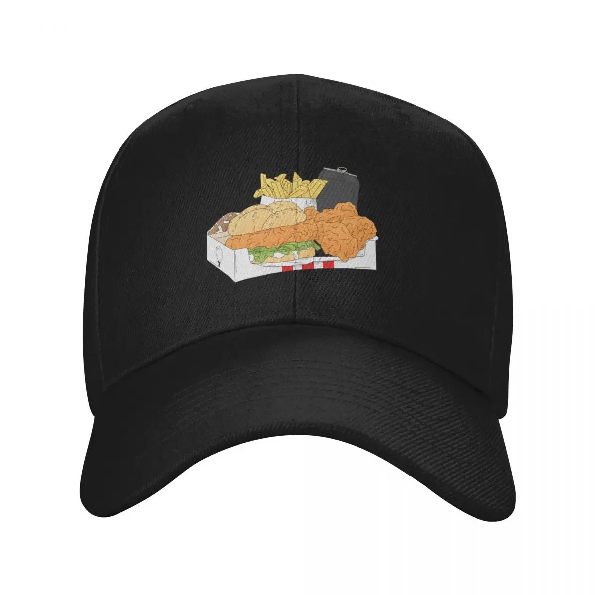 Fast food design Baseball Cap Golf Hat Man Sun Hat For Children Women Caps Men's