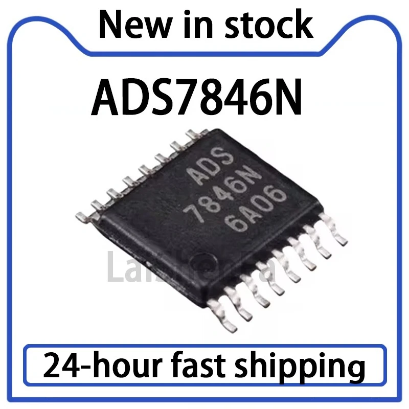 2PCS ADS7846N ADS7846 TSSOP16 New Touch Screen Controller 12 Bit Analog-to-digital Converter Chip in Stock