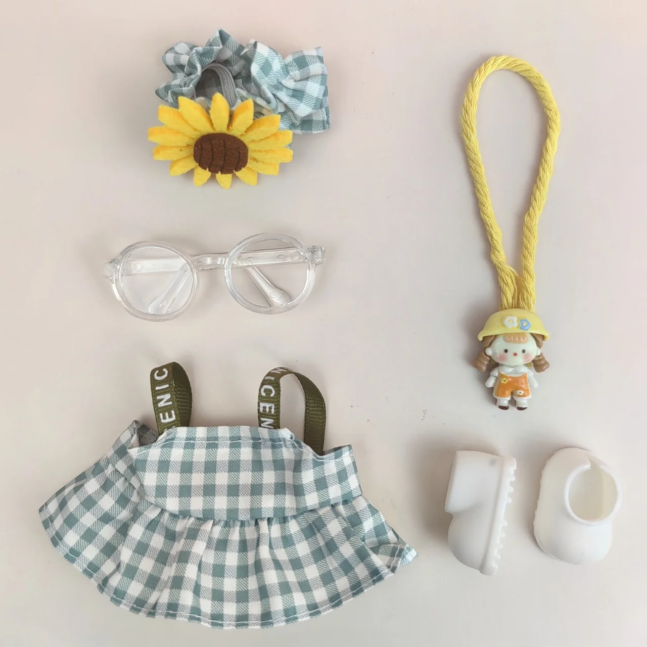 

Кукольная одежда, аксессуары для кукол Labubu 17 см, милая пижама с маской для глаз, хлопковая игрушка для корейской звезды Kpop EXo