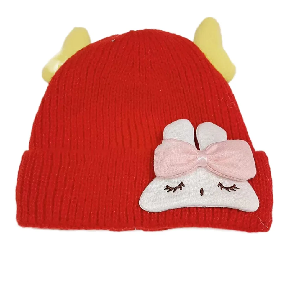 

Acrylic Fibres Autumn Winter Hats Windproof Warm Baby Children Beanie Caps Soft and Skin Friendly Thickening Plush Hat