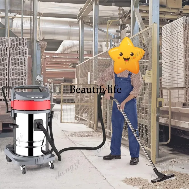 Heavy Industrial Vacuum Cleaner High Power 3000W 80L For Factory Workshop Dust Water Pickup Commercial Wet Dry Vacuum Machine
