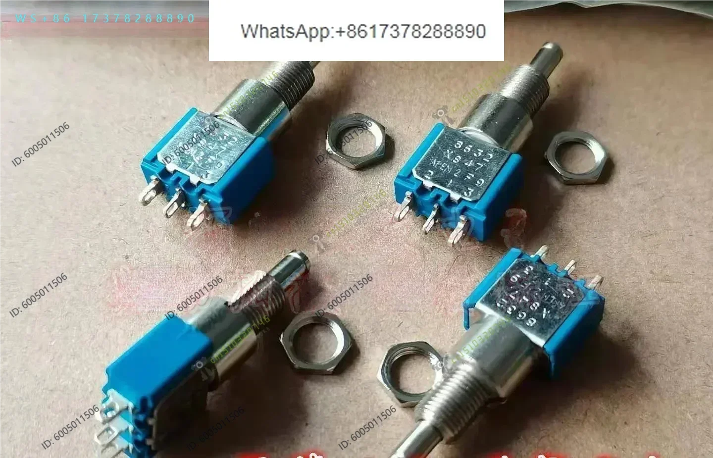 2PCS  8632A APEM button switch 8632 reset unlocked 3 pin hole pin 6A250V opening 10MM
