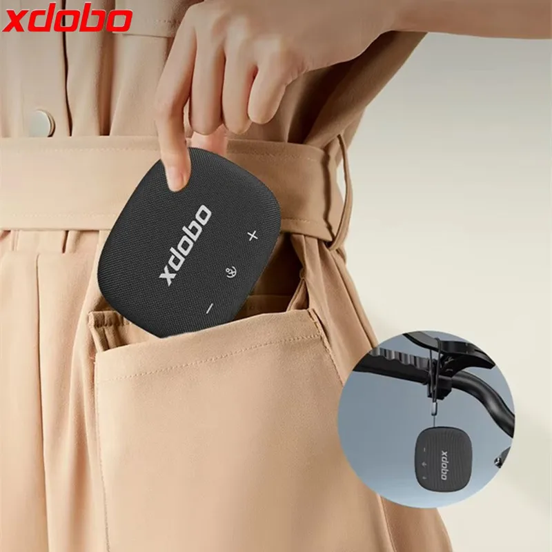 

XDOBO Small Subwoofer Bluetooth TF Card Wireless TWS Surround Stereo Outdoor Waterproof Portable Speakers 1800mAh Battery Life