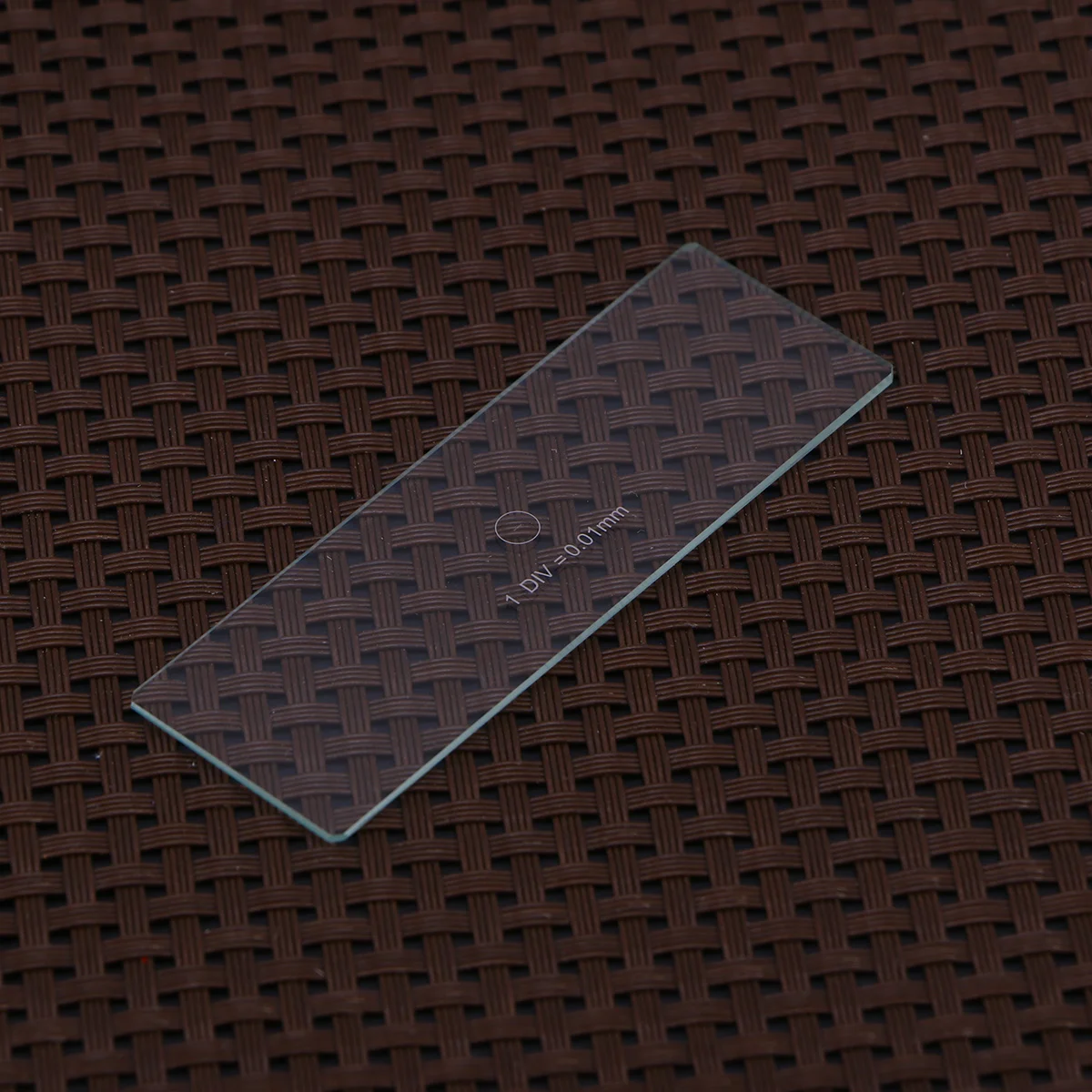 0.01 مللي متر مجهر ميكرومتر الشريحة أداة معايرة عالية الدقة لتطبيقات المجهر المختبري شريحة المجهر