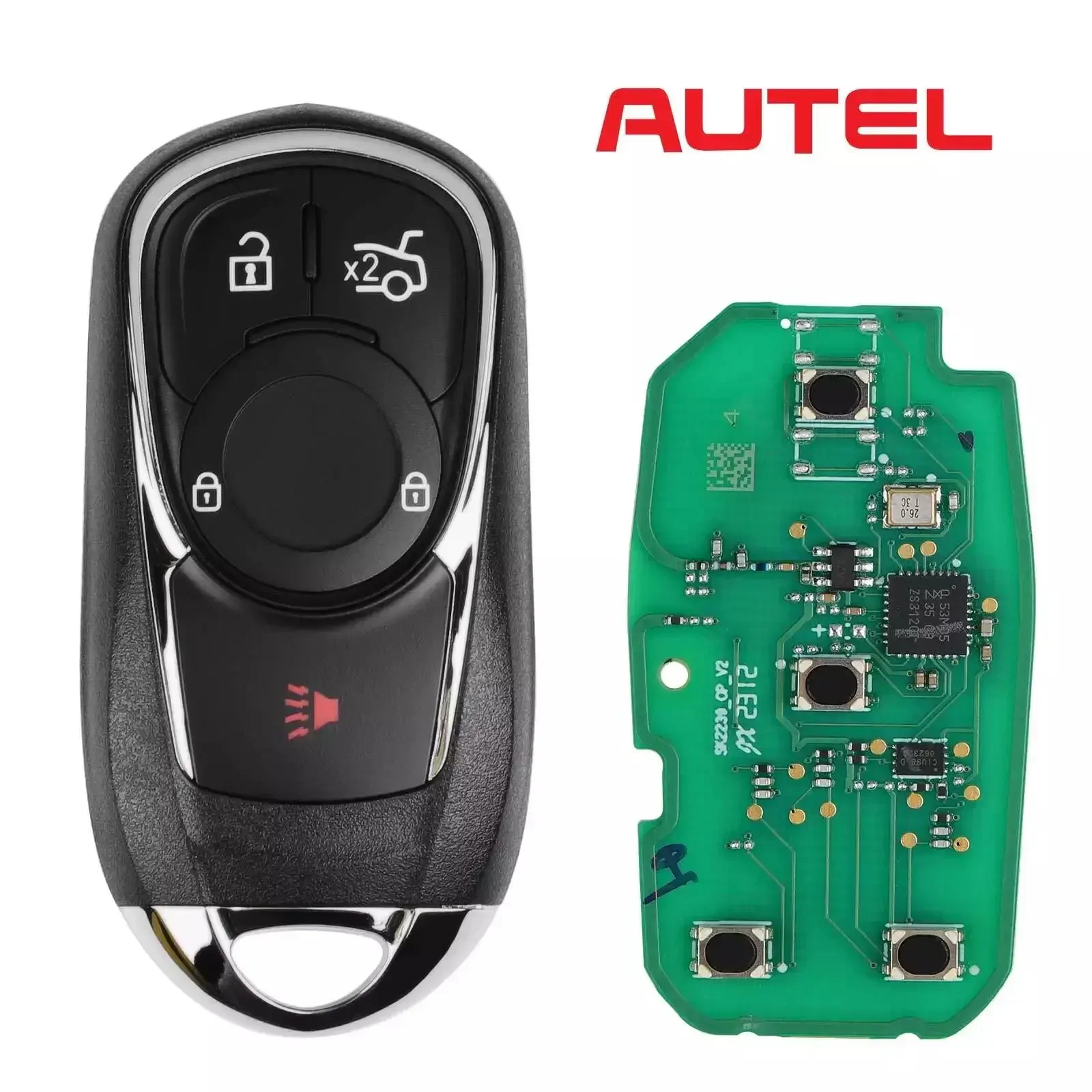 Autel-Maxiim km100e用のユニバーサルスマートキー,4ボタン,ikeyol004al,315mhz,433mhz