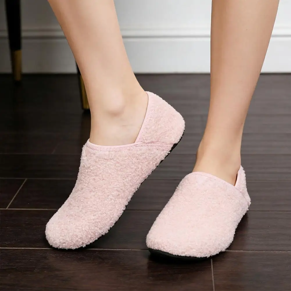 Unisex Bedroom Slippers Unisex Breathable Indoor Slip-on Shoes Wide Toe Box House Slippers Anti-slip Sole Machine Washable Home