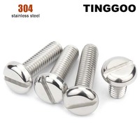 2/5/10/20/25/50pcs//lot M1.6 M2 M2.5 M3 M4 M5 M6 M8 M10 GB67 304 A2-70 Stainless Steel Slotted Pan Round Head Machine Screw Bolt