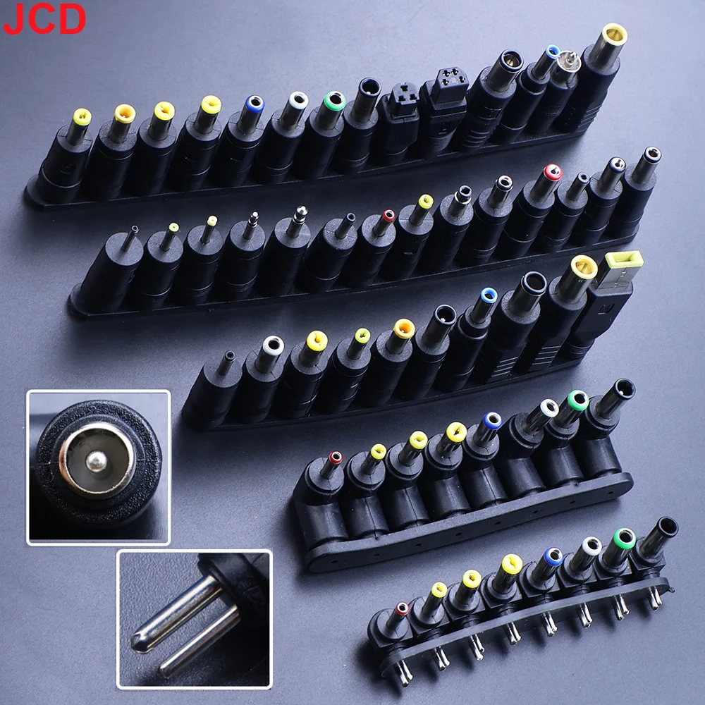 JCD Universal 5.5mmx2.1mm 2Pin DC AC Power Adapter Tips Connector For Lenovo Laptop Dell Power Supply Jack Charging Plug