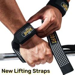 1 Pair Lifting Straps with Neoprene Padding Wrist Straps Weightlifting Deadlift Straps with Silicone Anti-slip Gym Grip Straps