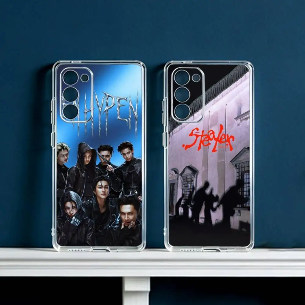 ENHYPEN-THE SIN VANISH Phone Case For Samsung Galaxy S24 S25 S23 S22 S21 Plus S24 S25 Transparent Cover Case