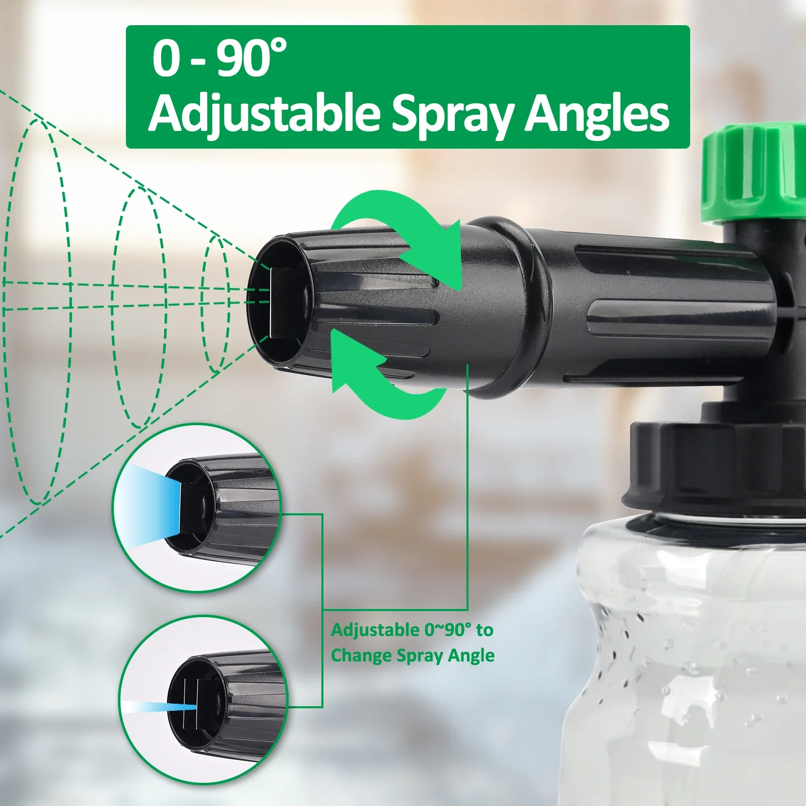 غسالة الضغط مدفع رغوة مولد رغوة قاذف رغوة الثلج مع موصل سريع 1/4 بوصة لبورتلاند هاسكي ريوبي Greenwork #4