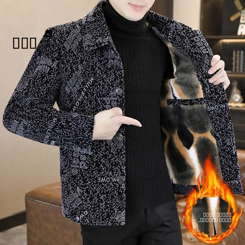 

Зимняя мужская утепленная шерстяная куртка TUCANO с флисовой подкладкой, воротником-стойкой, модная городская повседневная теплая верхняя одежда