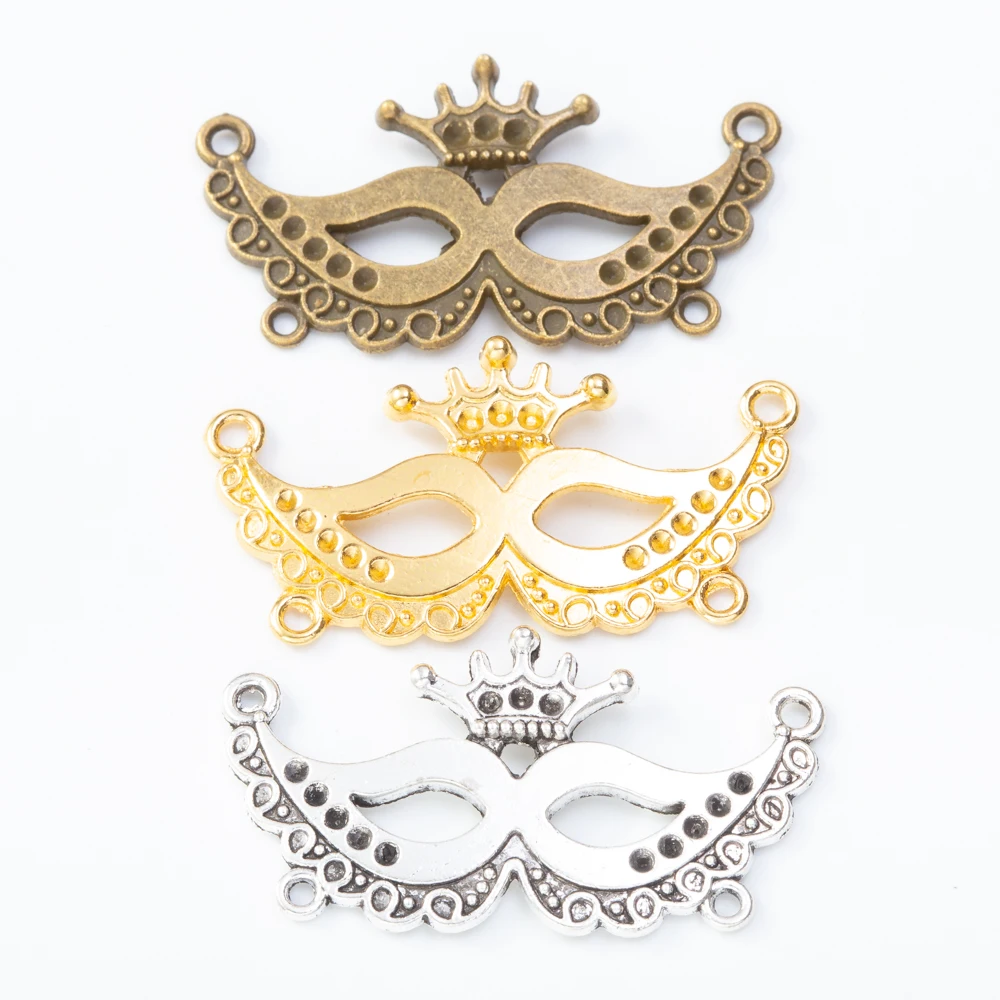 20pieces (Mask) vintage zinc alloy charm metal pendant DIY jewelry discovery making accessories 1613