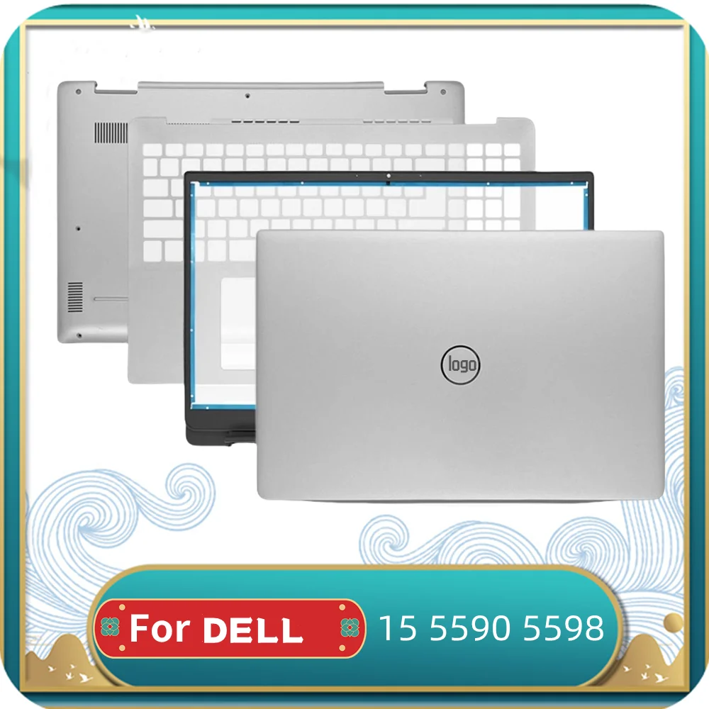 

NEW LCD Back Cover For Dell Inspiron 15 5590 5598 039T35 Laptop Front Bezel Palmrest Bottom Case Hinges Cover Top Case