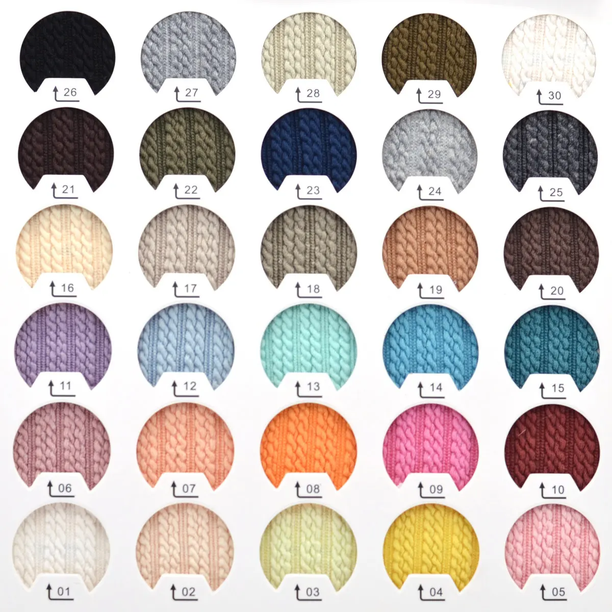 

Handmade Knitted Fabric 30*50cm Small Twisted Stripe Pattern Cotton Material Korean Sle DIY Clothing Material