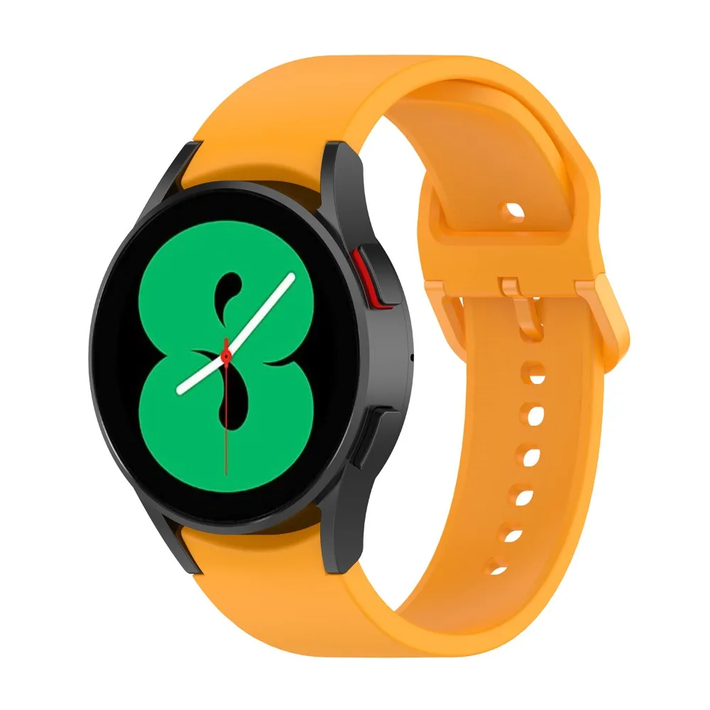 for Samsung Galaxy Watch 6/5/4 Silicone Watch Strap 20mm Sports Style Band Strap Multi Colored Colored Buckle Bracelet Band