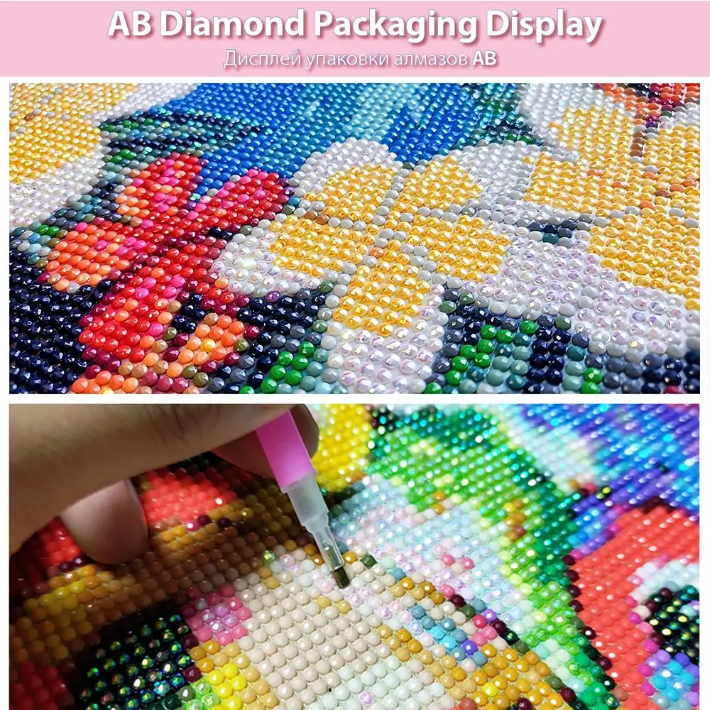 Harz benutzerdefinierte Diamant Malerei Teil AB Fee Staub Foto voller Bohrer DIY 5D Mosaik Stickerei Hobby Geburtstag samt Leinwand Geschenk – Detail 21