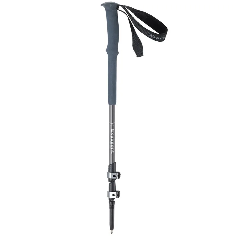 7075 Aluminum Adjustable Telescopic Trekking Pole Walking Stick Collapsible Lightweight External Lock Anti Shock Hiking Stick