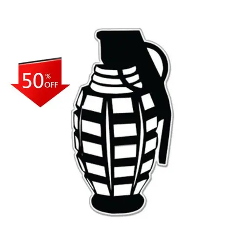 

Grenade Army Military Black Cool Car Window Walls Boat Gift Trendy Aesthetic Cute Unique Funny