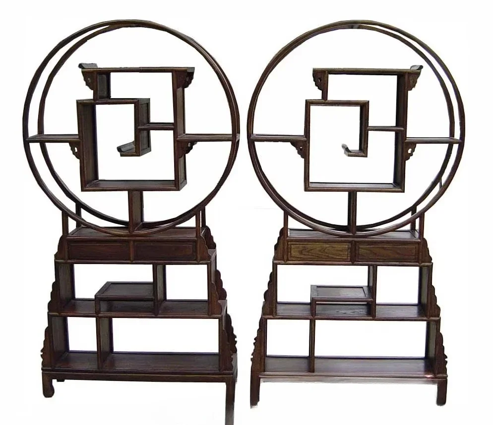 Chinese antique furniture recycled wooden bookshelves, household and civilian furniture
