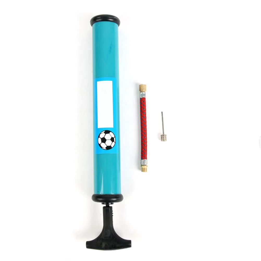 PVC Sports Pump 100g Weight 35cm 46cm Size Red Yellow Blue Colors Efficient Inflation Detachable Protector Hand Air Pumps