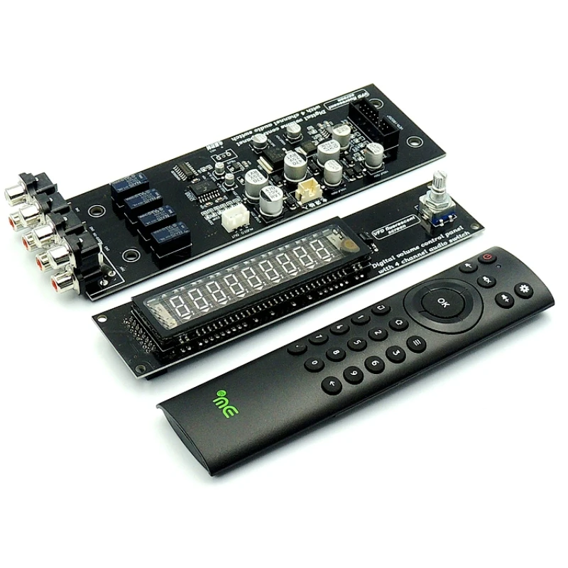 

Preamplifier board 4-channel audio source Switch board VFD display Volume controller Remote control Volume board HIFI heating