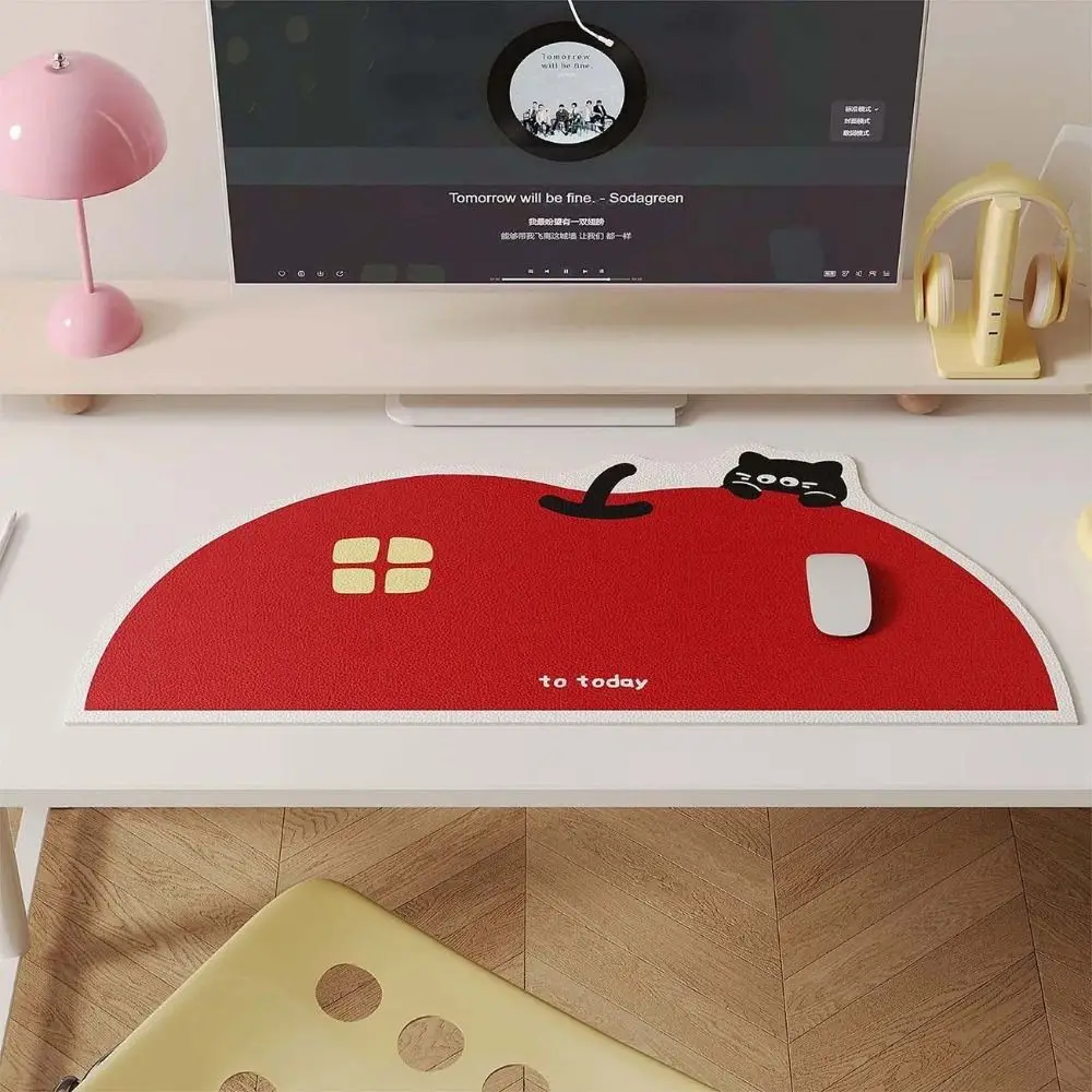 New Extra Large Kitty Mouse Pad Non Slip Waterproof Desk Pad Cartoon Sweet Keyboard Mat for Office and Home