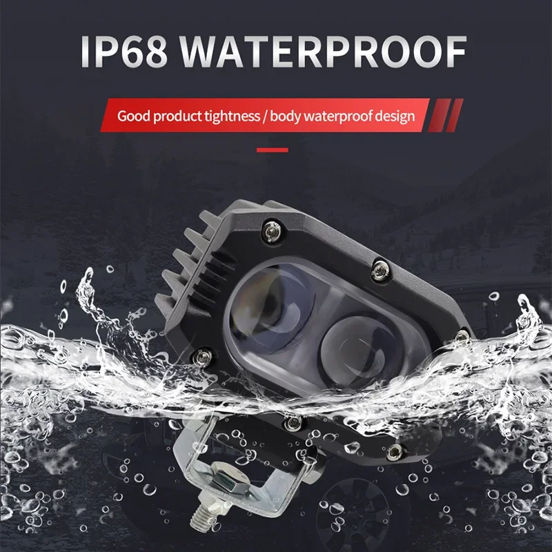 

Хороший ультра-яркий прожектор для беговых лыж, светодиодные линзы, сильный свет, желтый противотуманный фонарь, передний бампер грузовика, модифицированные фары