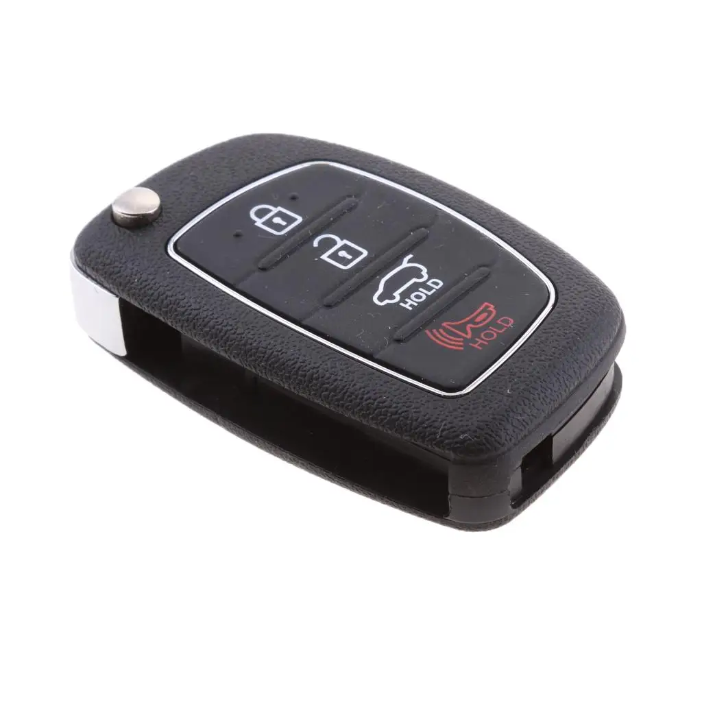 Remote Key Fob Replacement Car Key Shell Protective Case Black for Hyundai Elantra IX25 IX35