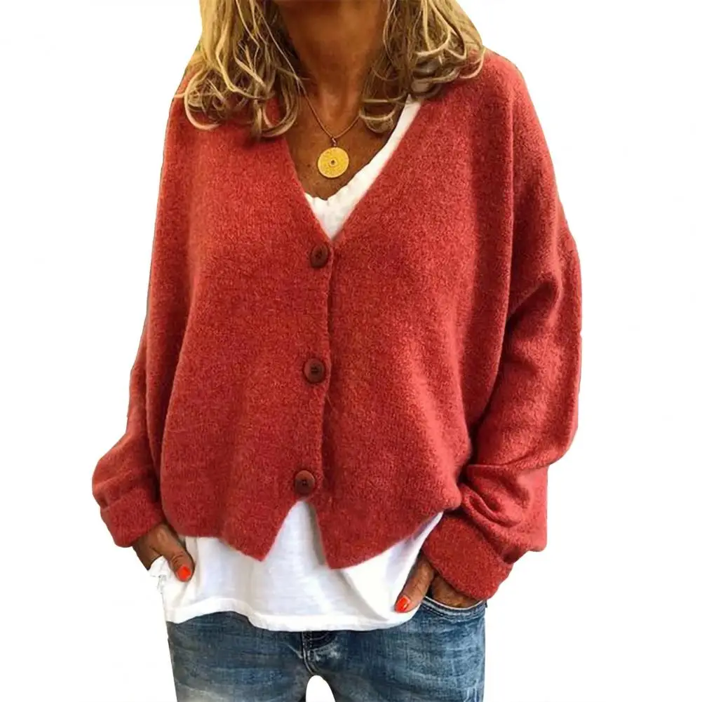 Blouse Comfortable Warm Durable Knitwear Women Loose Sweater Stylish Women Blouse Cardigan For Autumn