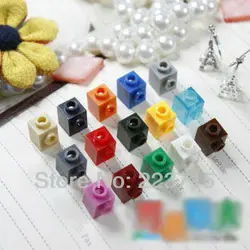 Brique 1x1W, 87087 pièces, 100 pièces 1 bouton * Briques de bloc éclairées 87087, compatibles avec les particules d'assemblage
