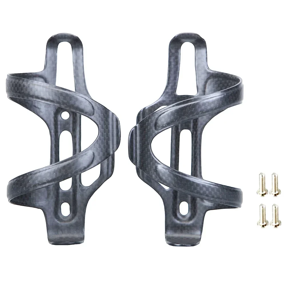 

Полностью углеродное волокно, левая и правая боковая клетка для бутылок, клетка для бутылки для шоссейного велосипеда, винт для стойки для бутылок с водой