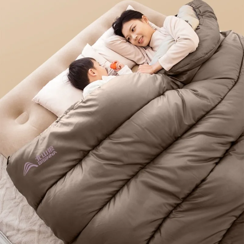 Adult Thickened Sleeping Bag Cold Outdoor Washable Widened Ultralight Single Envelope Sleeping Bags Portable Camping Supplies
