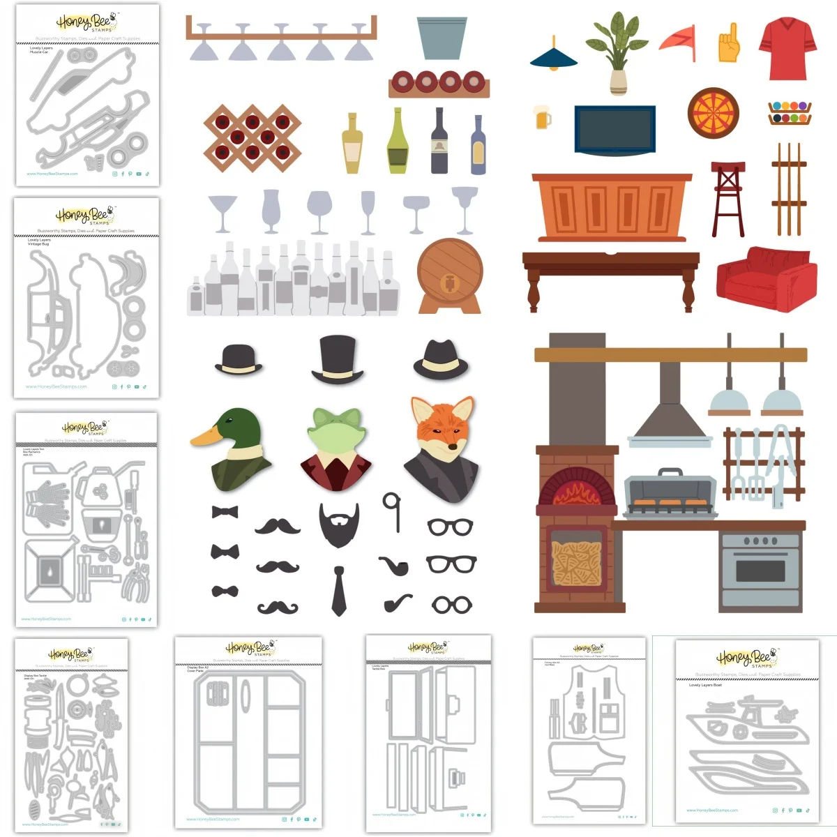 

Fishing Vest A2 Tackle Box Boat Car Metal Cutting Dies for DIY Making Card Scrapbook Embossed Craft Template Decoration 2026